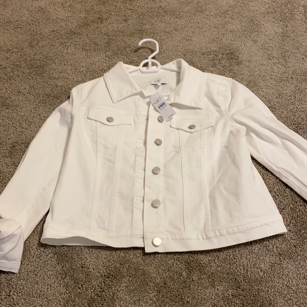 Loft white Jean jacket